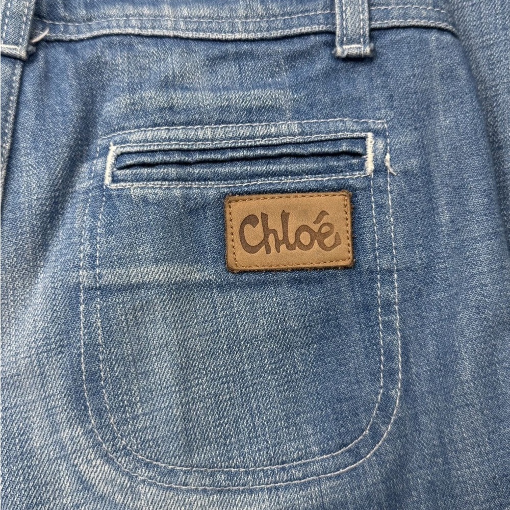 Chloe Light Blue Flare Jeans - Picture 6 of 7